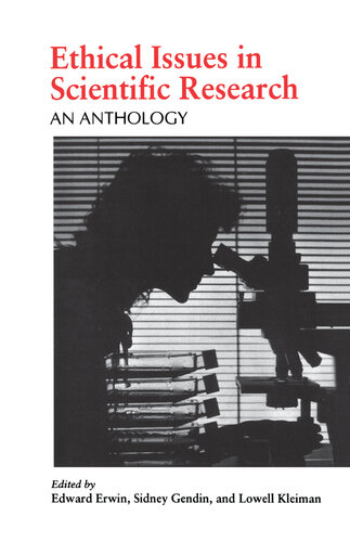Ethical Issues in Scientific Research: An Anthology