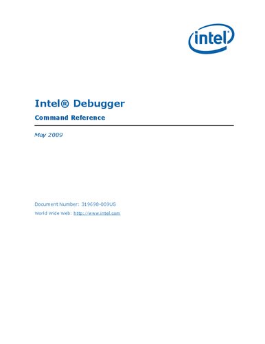 Intel® Debugger Command Reference