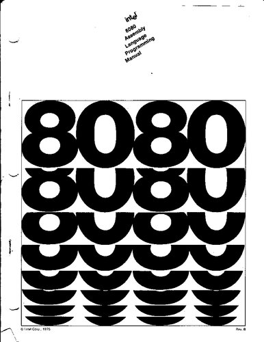 8080 Assembly Language Programmers Manual