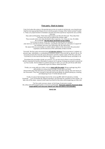 Free Party - Back to Basics