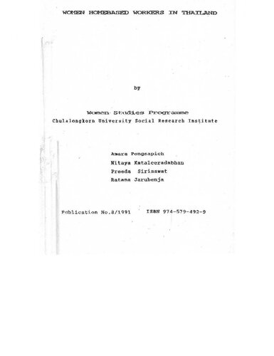 Women homebased workers in Thailand