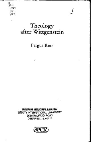 Theology After Wittgenstein