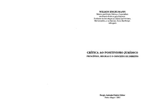 Critica Ao Positivismo Juridico