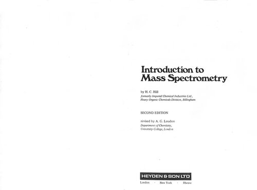 Introduction to Mass Spectrometry