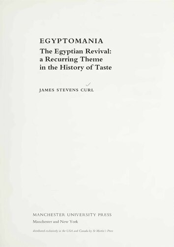 Egyptomania - Egyptian Revival, Recurring Theme in History of Taste