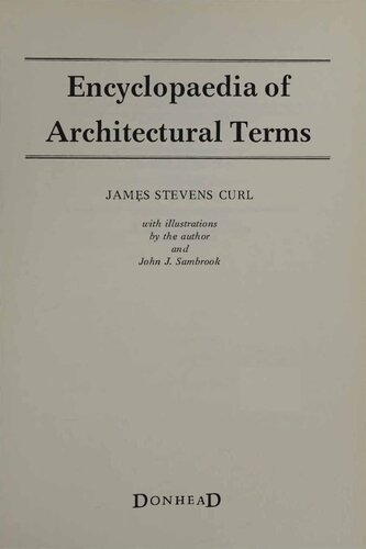 Encyclopaedia of Architectural Terms