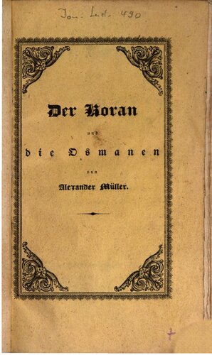 Der Koran und die Osmanen im Jahr 1826