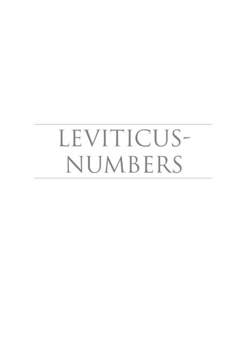 Leviticus-Numbers (Smyth & Helwys Bible Commentary)