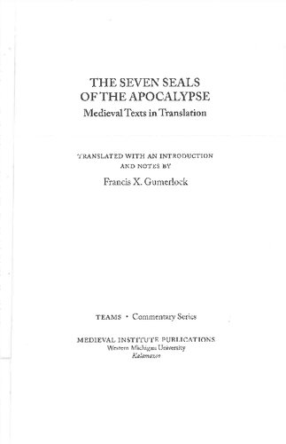 The Seven Seals of the Apocalypse: Medieval Texts in Translation