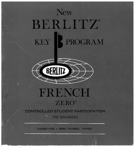New Berlitz Key Program French Zero
