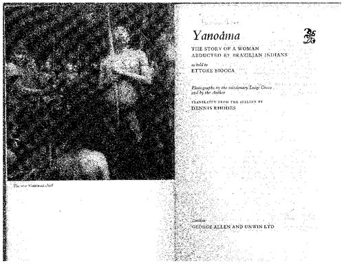 Yanoama: The Story of a Woman Abducted by Brazilian Indians