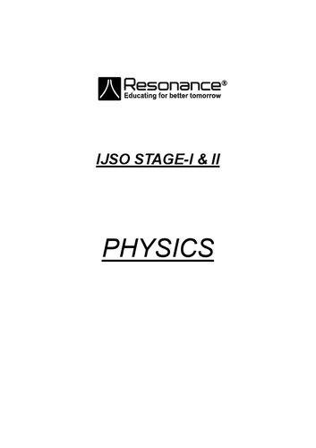 VISTAAR - IJSO Books by Resonance Physics