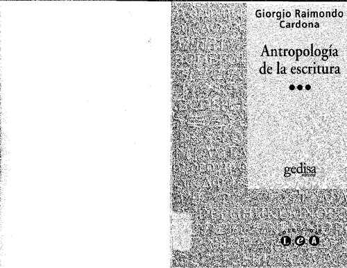 Antropología de la escritura