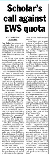 Daily  Abhay Kumar on Economically Weaker Sections (EWS) Reservation