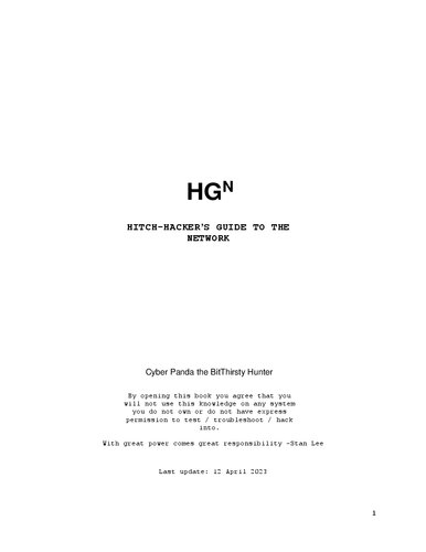 Hitch-Hacker's Guide to the Network