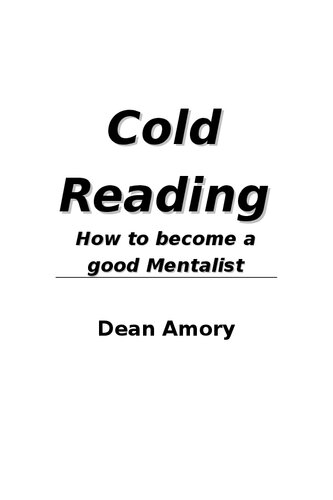 Cold Reading - How To Become A Good Mentalist