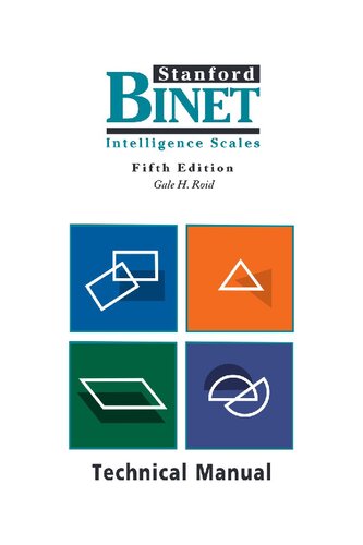 Stanford Binet V (SB-V) Technical Manual