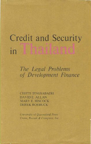 Credit and Security in Thailand