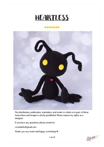 Heartless Crochet Pattern ENG