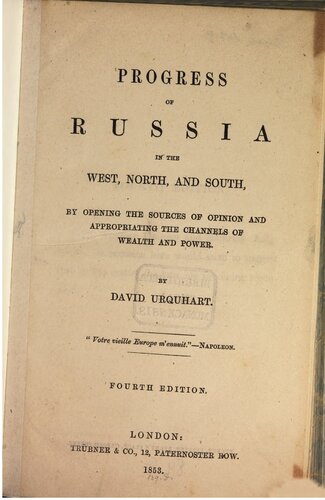 Progress of Russia in the West, North, and South