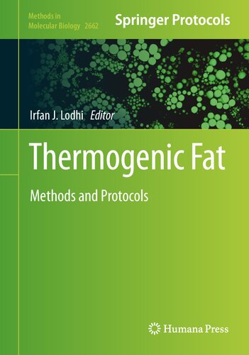 Thermogenic Fat: Methods and Protocols