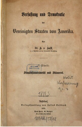 Staatensouveränität und Sklaverei