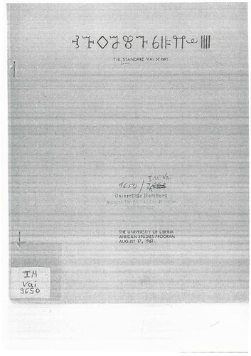 The standard Vai script. ꕙꔤꕺꗌꕢꔒꕃꕞꕮꕊꘈ