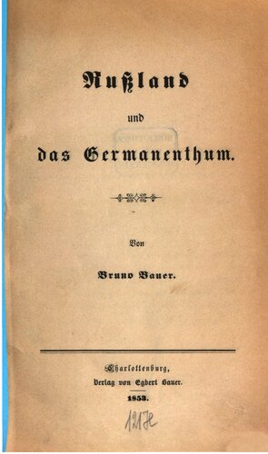 Russland und das Germanentum