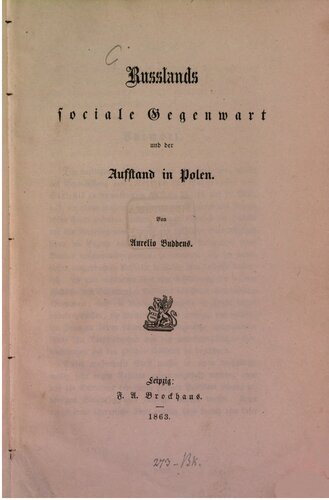 Russlands soziale Gegenwart und der Aufstand in Polen
