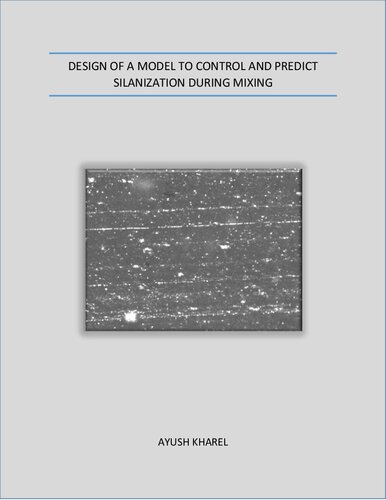 Design of a model control and predict the silanization during mixing