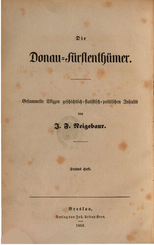 Die Donau-Fürstentümer