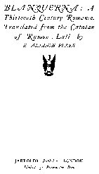 Blanquerna : a thirteenth century romance