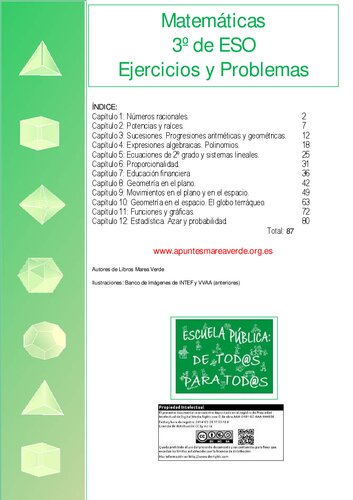 Matemáticas 3º ESO (LOMLOE) - Ejercicios y Problemas