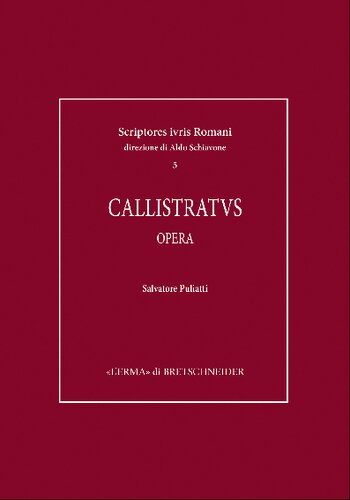 Callistratus. Opera