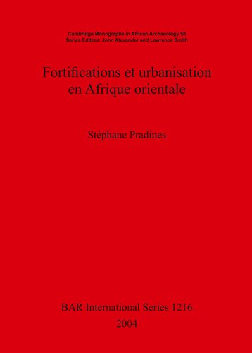 Fortifications et urbanisation en Afrique orientale