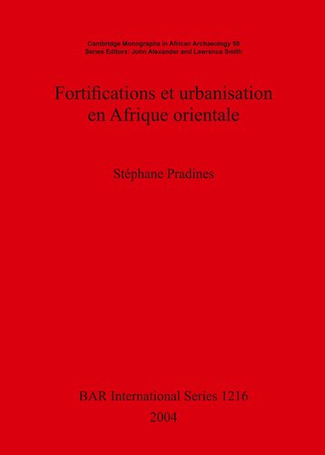 Fortifications et urbanisation en Afrique orientale