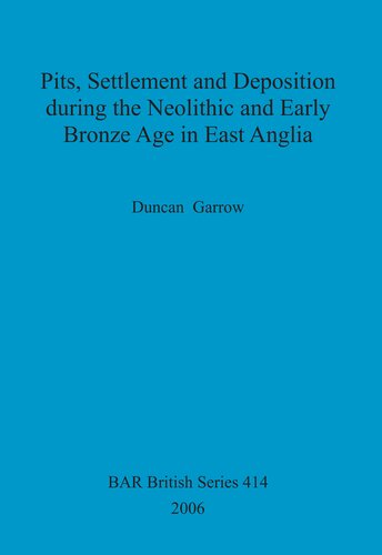 Pits, Settlement and Deposition during the Neolithic and Early Bronze Age in East Anglia