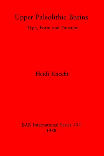 Upper Paleolithic Burins: Type, Form and Function