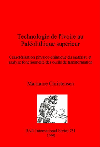 Technologie de l'ivoire au Paléolithique supérieur: Caractérisation physico-chimique du matériau et analyse fonctionnelle des outils de transformation
