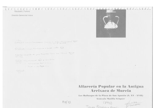 Alfarería Popular en la Antigua Arrixaca de Murcia