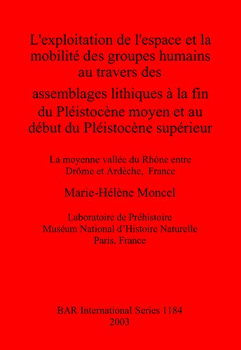 L'exploitation de l'espace et la mobilité des groupes humains au travers des assemblages lithiques à la fin du Pléistocène moyen et au début du Pléistocène supérieur: la moyenne vallée du Rhône entre Drôme et Ardèche, France: La moyenne vallée du Rhône entre Drôme et Ardèche, France