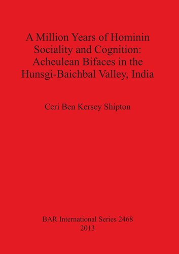 A Million Years of Hominin Sociality and Cognition: Acheulean Bifaces in the Hunsgi-Baichbal Valley, India