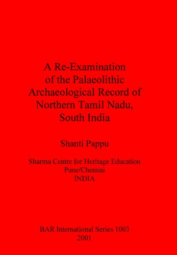 A Re-Examination of the Palaeolithic Archaeological Record of Northern Tamil Nadu, South India
