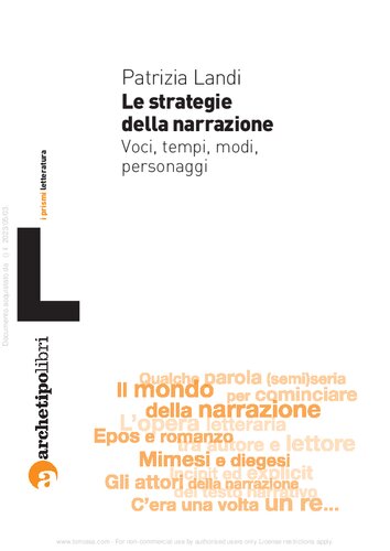 Le strategie della narrazione. Voci tempi modi personaggi
