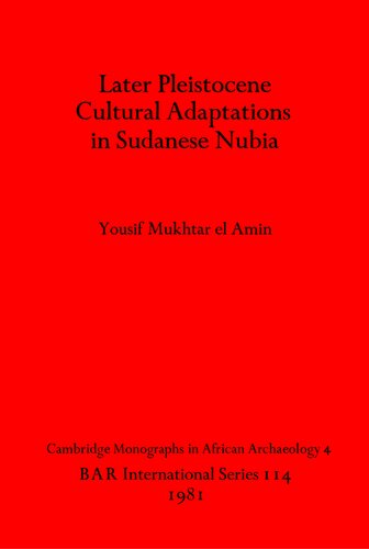 Later Pleistocene Cultural Adaptations in Sudanese Nubia