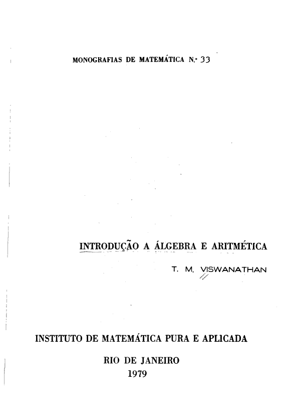Introdução a álgebra e aritmética