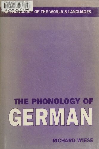 The Phonology of German