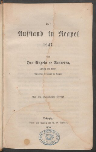 Der Aufstand in Neapel 1647