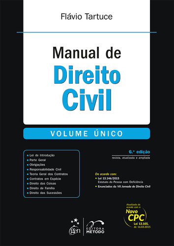 Manual de Direito Civil – Volume Único, 6.ª edição