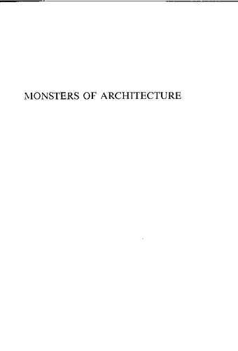 Monsters of architecture Anthropomorphism in Architectural Theory